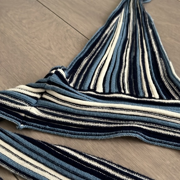 Garage striped halter tie back - Picture 2 of 4